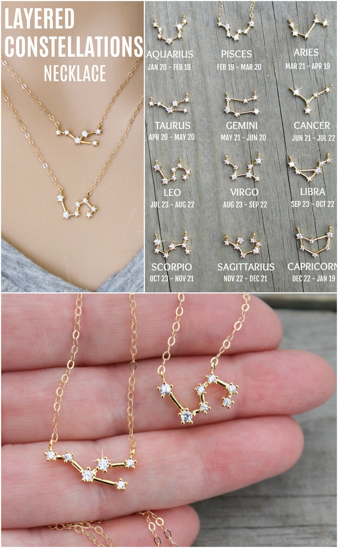 Gemini Constellation Necklace – Logan Hollowell