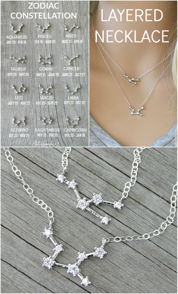 Sterling Silver Mixed Cubic Zirconia Layered Necklace