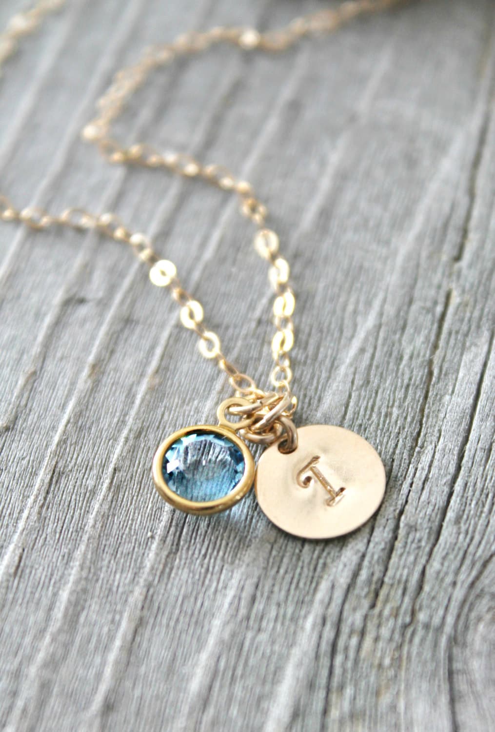 Personalized Necklace 14k Gold Filled Infinity Cross And Initial Disc Personalized Necklace 14k Gold Filled Infinity Cross And Initial Disc