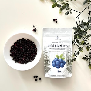 Gevriesdroogde wilde bosbessen: 100% natuurlijke Finse bessen (25 g)