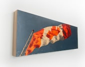 Canadian Flag Limited Edition Fine Art Photo Transfer 'O Canada' on 10"x30"  Wood Panel by Patrick Lajoie