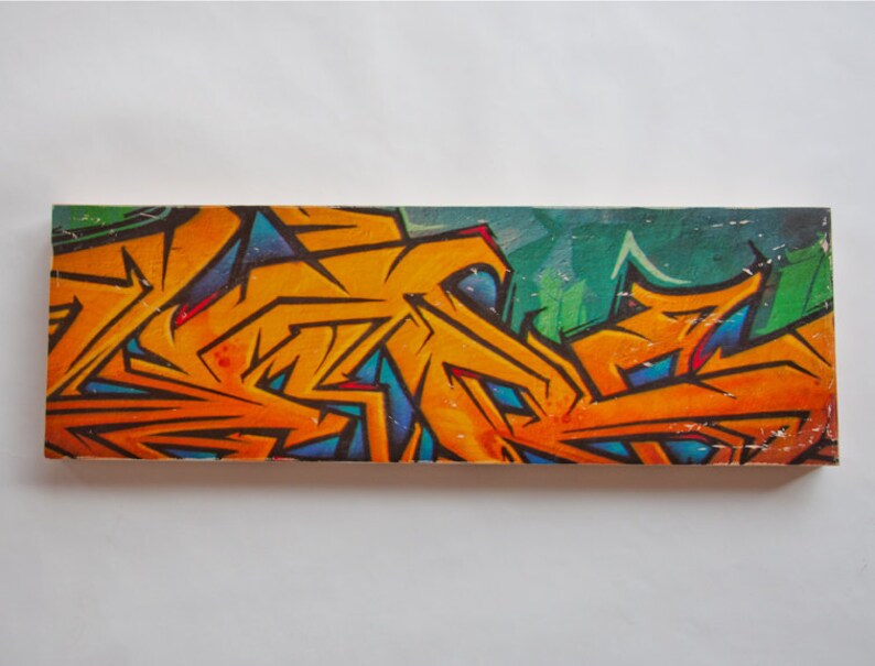 Graffiti de oro edición limitada fino arte Foto | Etsy