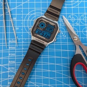 Ice Blue/Casio World Time AE1200 Customization Mod