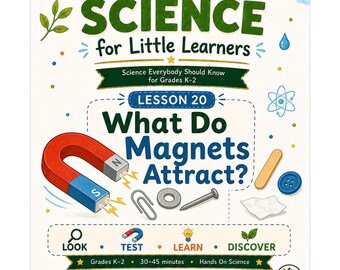What Do Magnets Attract Science Lesson K 2 | Magnetism Activities Worksheets