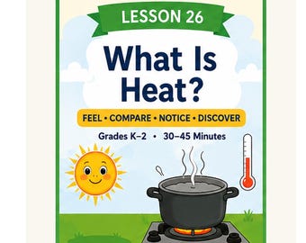 What Is Heat Science Lesson K 2 | Heat and Temperature Activities Worksheets