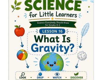 What Is Gravity Science Lesson K 2 | Force and Motion Activities Worksheets