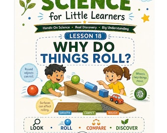 Why Do Things Roll Science Lesson K 2 | Force and Motion Activities Worksheets
