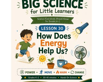 How Does Energy Help Us Science Lesson K 2 | Energy Activities Worksheets