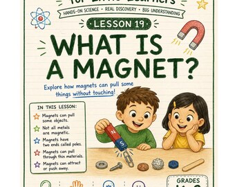 What Is a Magnet Science Lesson K 2 | Magnetism Activities Worksheets
