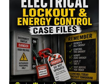 Electrical Lockout and Energy Control Case Files CTE Lesson | No Prep Sub Plan | Electrical Safety | Grades 9-12+