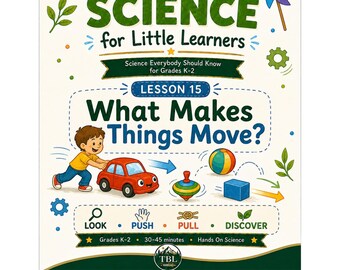 What Makes Things Move Science Lesson K 2 | Force and Motion Activities Worksheets