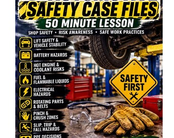 Automotive Safety Case Files | No Prep CTE Lesson (Digital Download)