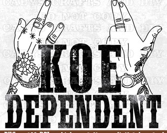 Koe Dependent PNG Sublimation Design, Country Liebhaber PNG, digitaler Download