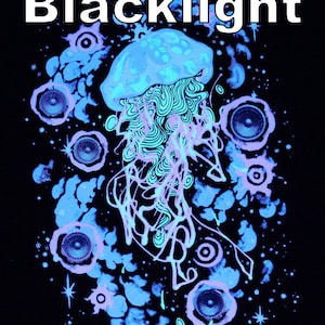 Black Hyph Jelly- Glow in the Dark Unisex Tank includes FREE BLACK LIGHT