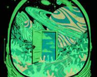 Deep Space Hyph- Glow in the Dark Tshirt includes FREE LED Black Light