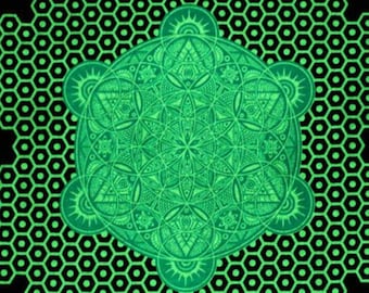 I Am Electric Glow in the Dark Tshirt Black includes FREE LED Black Light