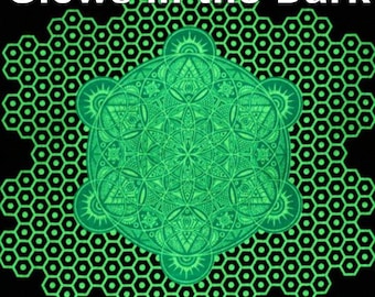 I Am Electric Glow in the Dark Unisex Tank Top includes FREE LED Mini Black Light