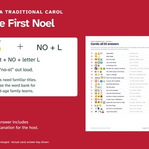Christmas Emoji Game, 40 Clues with Answers (Printable) image 8