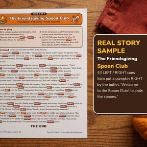 Thanksgiving Left Right Game Printable PDF, 3 Pass the Pumpkin Stories image 3