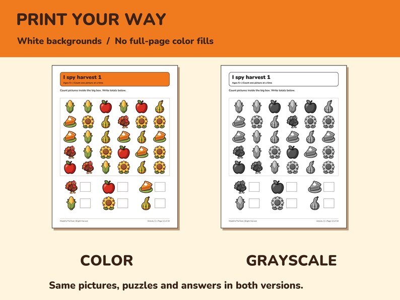 Thanksgiving Activity Pack for Kids Printable, 20 Games and Coloring Pages image 6