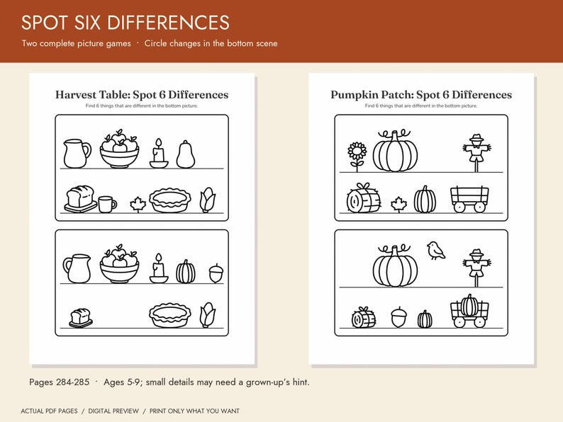 Thanksgiving Party Games Bundle Printable, Bingo and Kids Activities image 9