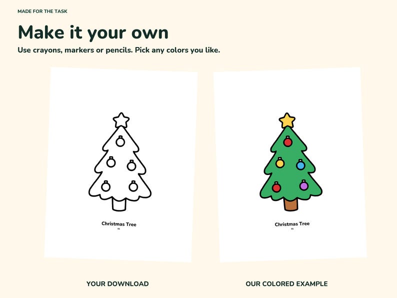 Christmas Coloring Pages for Kids Printable, 40 Bold Easy Pages image 4