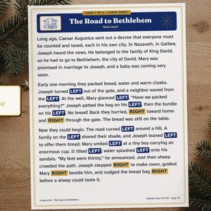 Nativity Left Right Game Printable, Christmas Gift Exchange for Church image 5