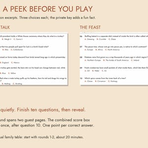 Thanksgiving Trivia Printable, 60 Questions with Answer Key image 3
