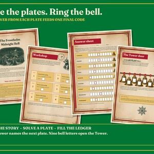 Christmas Puzzle Book for Adults Printable, 9 Connected Adventure Puzzles image 4