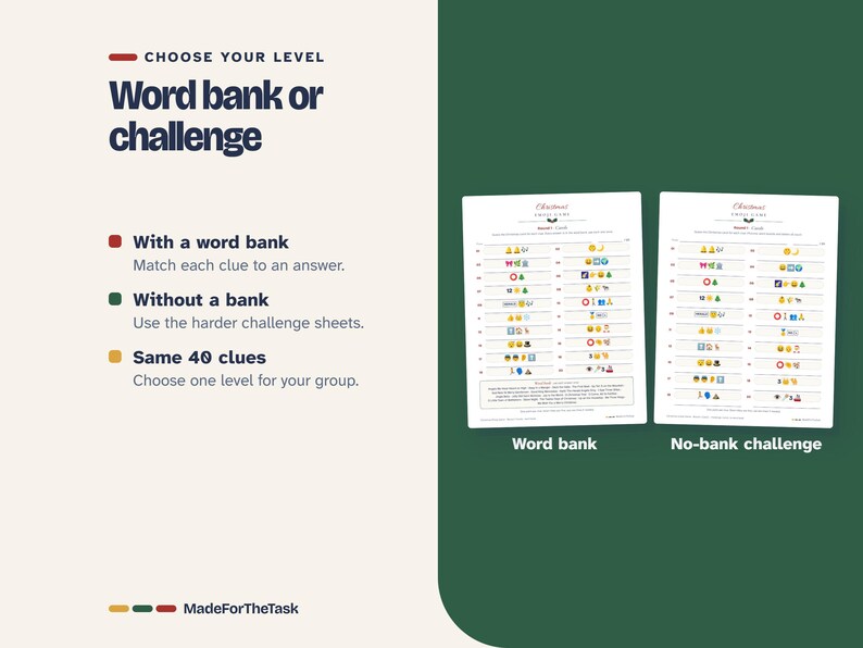 Christmas Emoji Game, 40 Clues with Answers (Printable) image 4