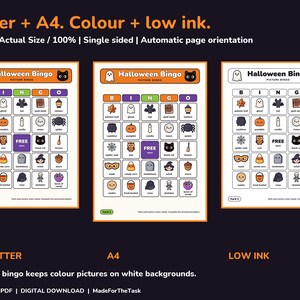 Halloween Party Games Bundle Printable, 25 Activities and Picture Bingo image 6