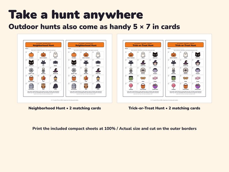 Halloween Scavenger Hunt Printable, 3 Picture Hunts for Kids image 7