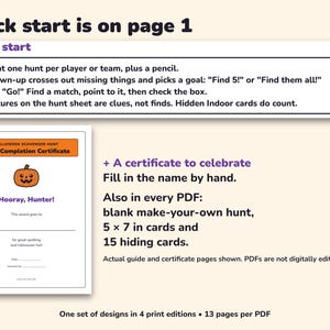 Halloween Scavenger Hunt Printable, 3 Picture Hunts for Kids image 5