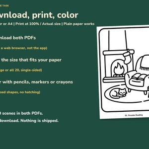 Christmas Coloring Pages for Adults, Bold and Easy, 20 Cozy Scenes image 10