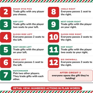 Christmas Gift Exchange Dice Game Printable, 2 Gift Swap Options image 4