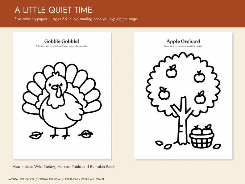 Thanksgiving Party Games Bundle Printable, Bingo and Kids Activities image 5