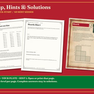 Christmas Puzzle Book for Adults Printable, 9 Connected Adventure Puzzles image 5