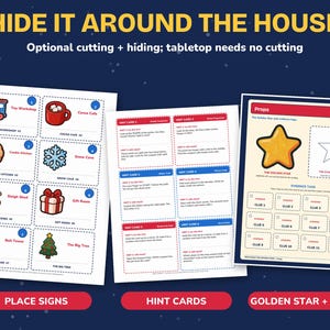 Detective Game for Kids, Christmas Mystery Game Printable, Golden Star image 6