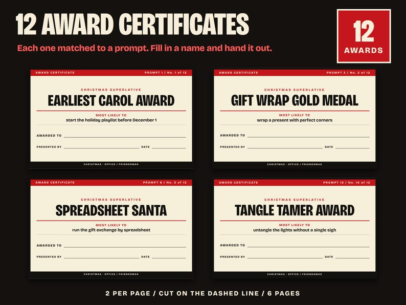 Christmas Most Likely To Game Printable, Office Party and Friendsmas image 3