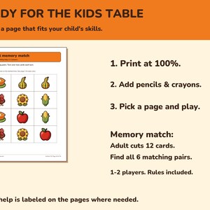 Thanksgiving Activity Pack for Kids Printable, 20 Games and Coloring Pages image 4