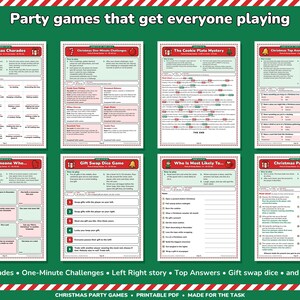 Weihnachtsfeierspiele zum Ausdrucken – 49 Spiele für Kinder und Erwachsene Bild 3