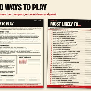 Christmas Most Likely To Game Printable, Office Party and Friendsmas image 4