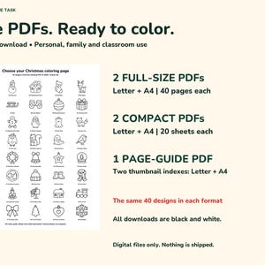 Christmas Coloring Pages for Kids Printable, 40 Bold Easy Pages image 6