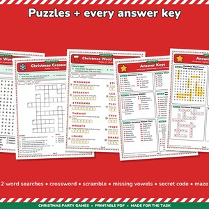 Weihnachtsfeierspiele zum Ausdrucken – 49 Spiele für Kinder und Erwachsene Bild 5