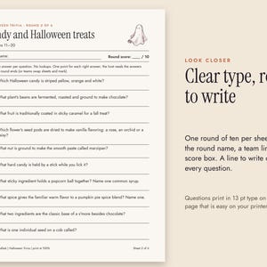 Quiz di Halloween stampabile, 60 domande con soluzioni immagine 3