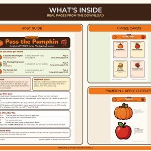 Thanksgiving Left Right Game Printable PDF, 3 Pass the Pumpkin Stories image 5