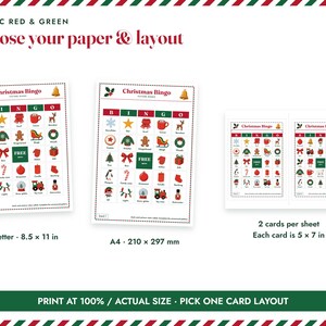 Christmas Picture Bingo Printable, 30 Classic Family Cards image 6