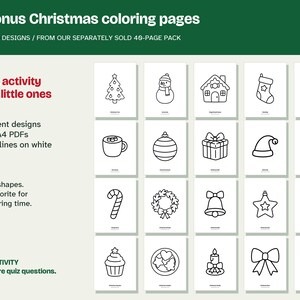 Christmas Which Came First Game Printable, 24 Questions and Coloring Pages image 5