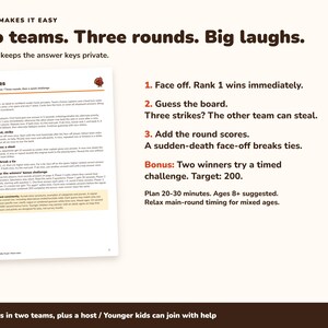 Thanksgiving Friendly Feud Game Printable, 60 Friendsgiving Party Cards image 4