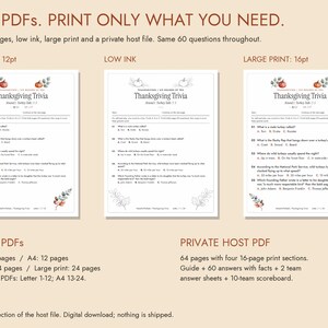 Thanksgiving Trivia Printable, 60 Questions with Answer Key image 5